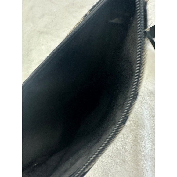 Coach Signature File Bag Black Gray Monogram Canvas Crossbody Messenger Bag - Picture 6 of 9